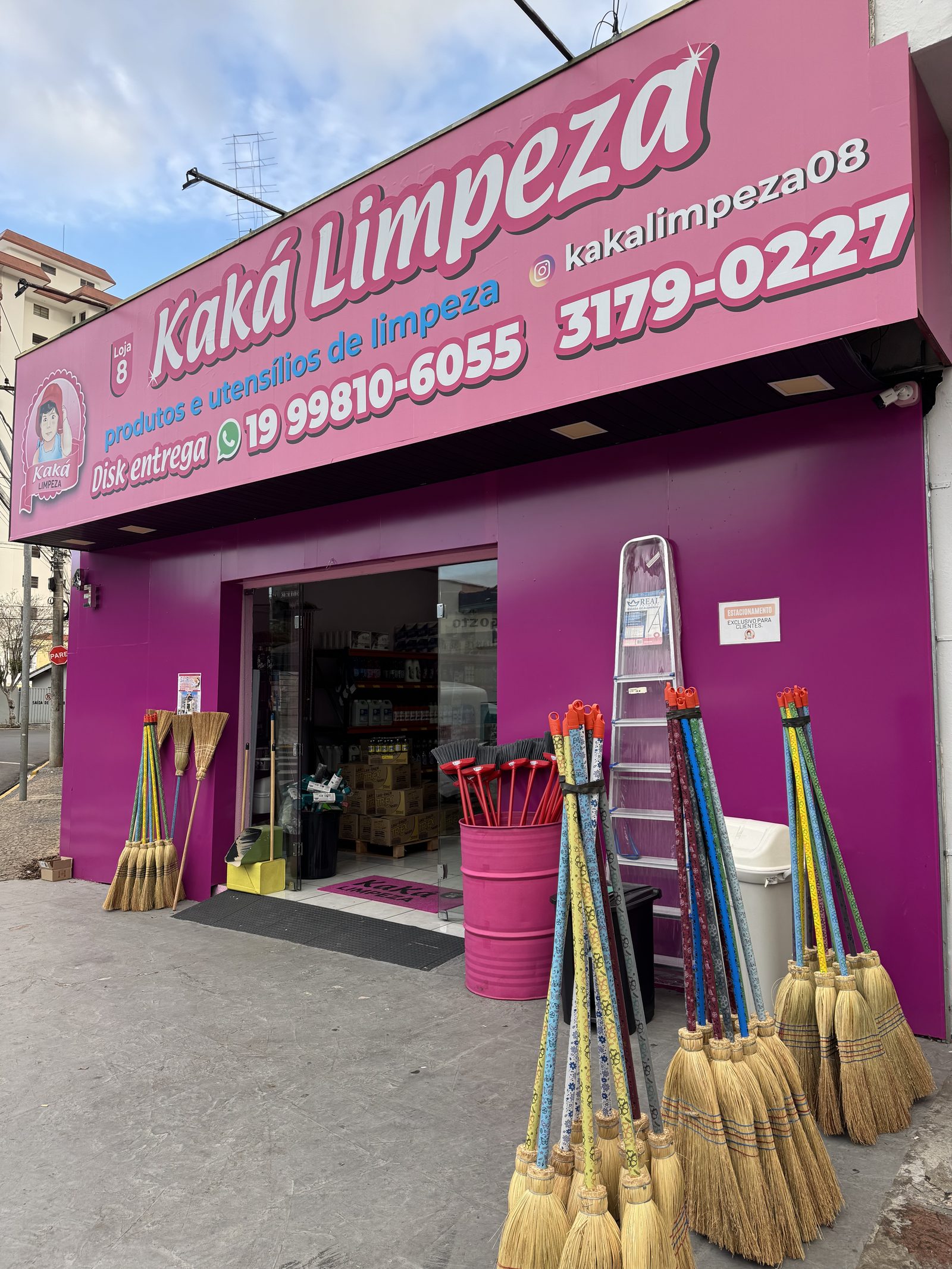 Fachada da loja Kaká Limpeza - Loja 08 em Socorro-SP